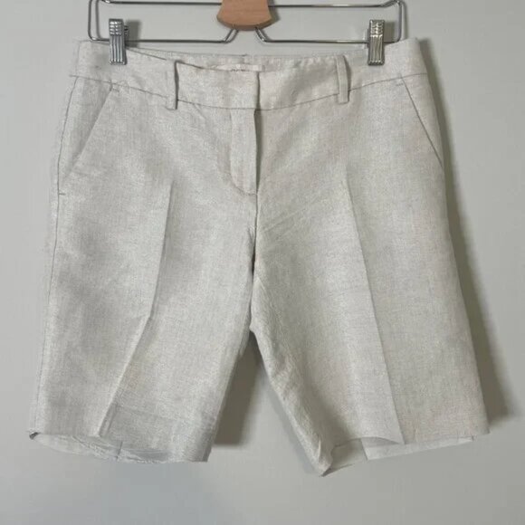 LOFT Women's Cream Shorts - Picture 1 of 6